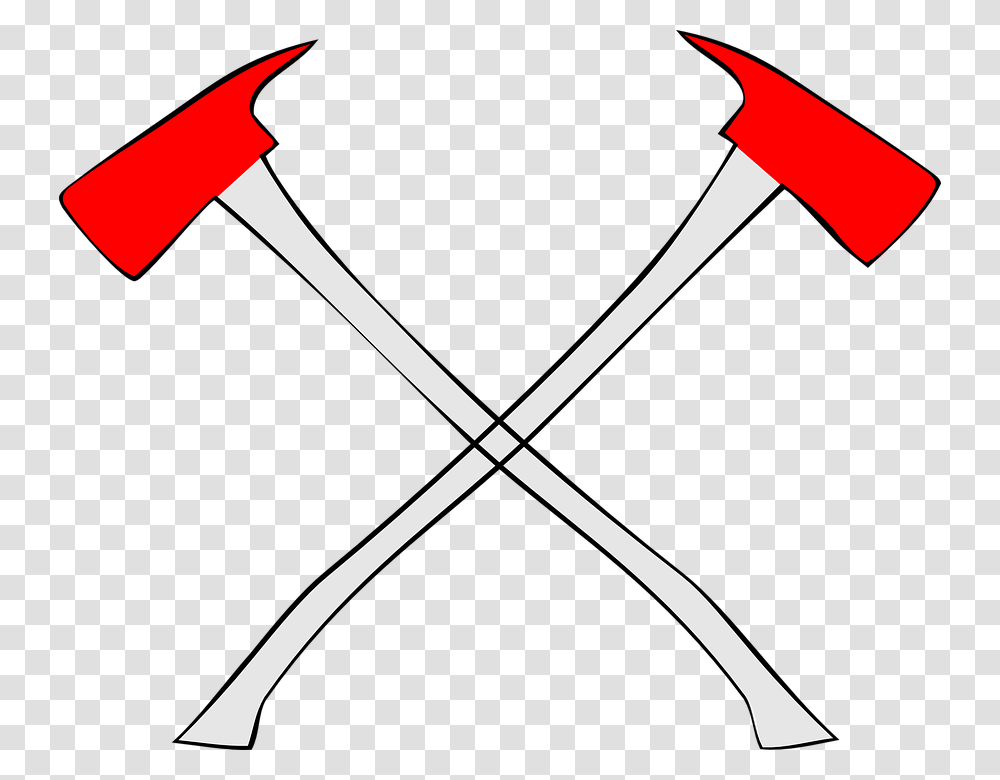 Fire Dept Cross Axes With A Number 3, Tool, Mattock Transparent Png