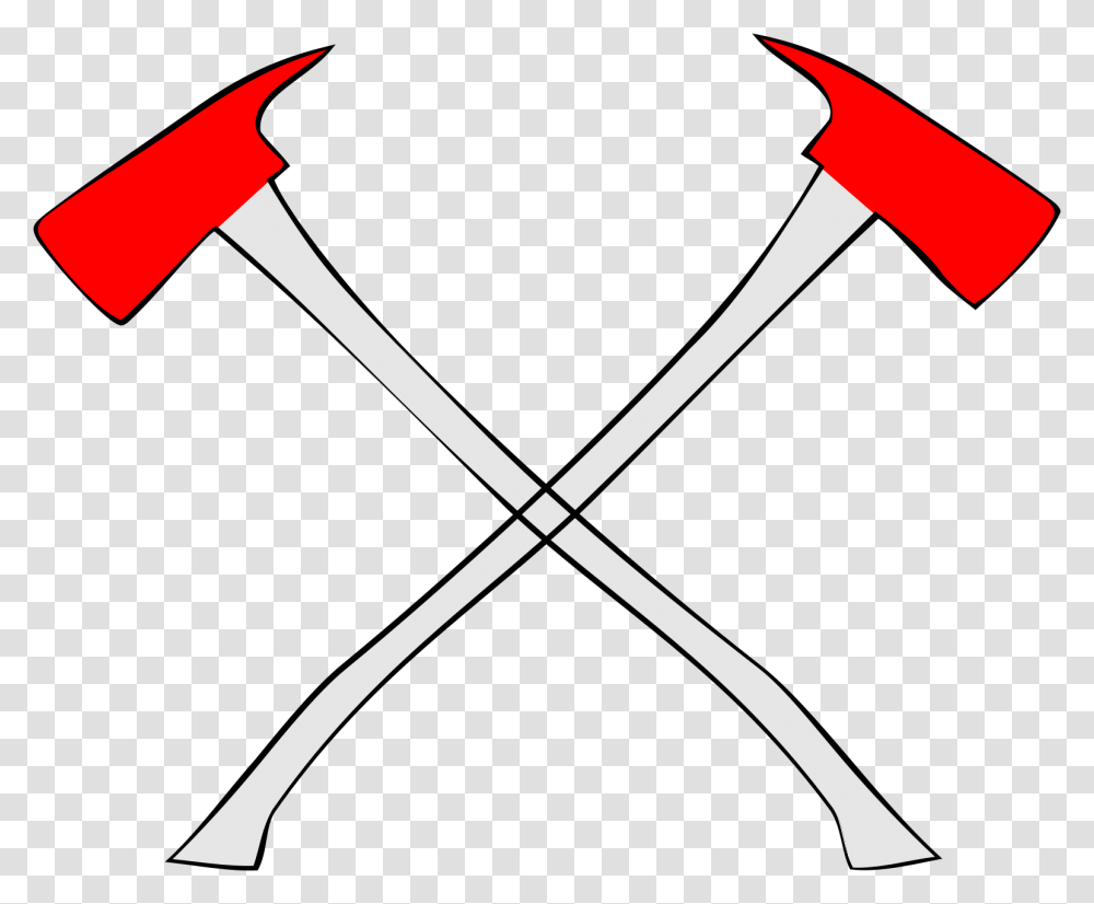 Fire Dept Cross Axes With A Number 3 & Free Fire Ax Clip Art, Tool Transparent Png