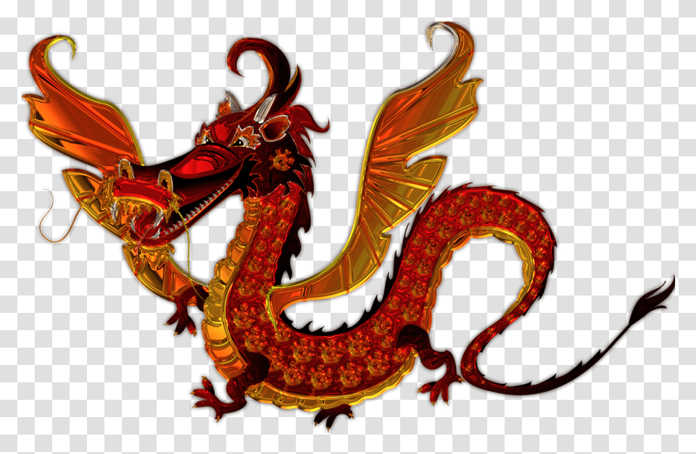 Fire Dragon Photos Kad Chinese New Year Transparent Png