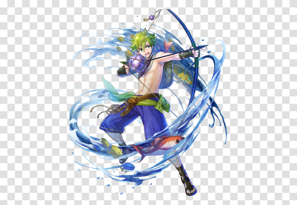Fire Emblem Heroes Fish, Person, Sport, Leisure Activities, Water Transparent Png