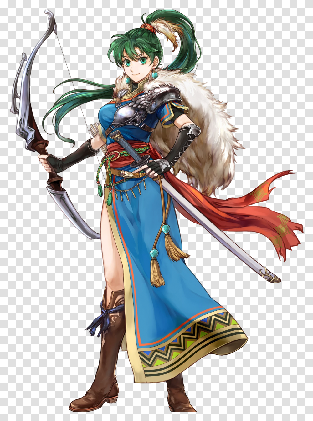 Fire Emblem Heroes Lyn, Person, Human, Costume, Archery Transparent Png