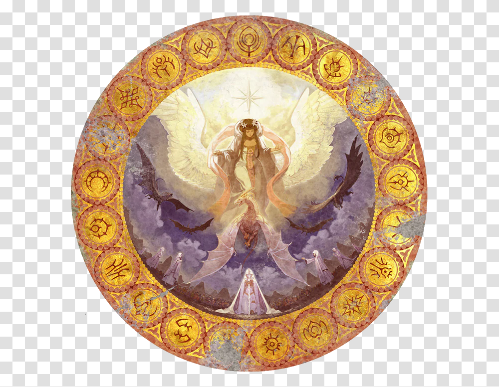 Fire Emblem Three Houses Crests, Painting, Rug, Angel Transparent Png