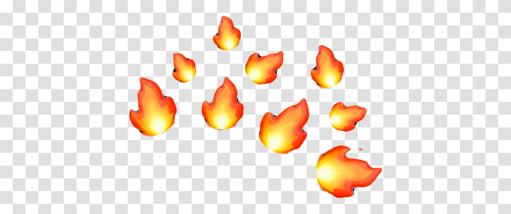 Fire Emoji Crown Snapchat Freetoedit, Flame, Candle, Bonfire Transparent Png