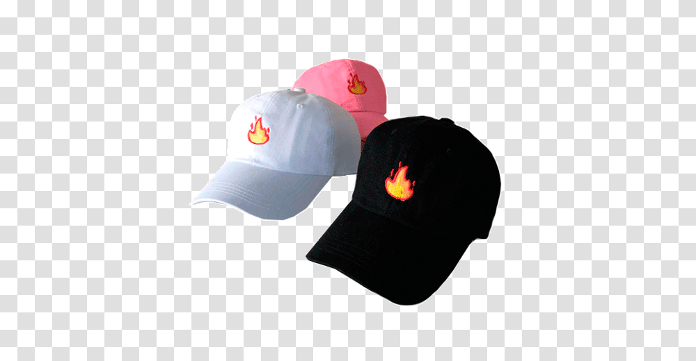 Fire Emoji Embroidery Baseball Cap Baseball Cap, Clothing, Apparel, Hat, Swimwear Transparent Png