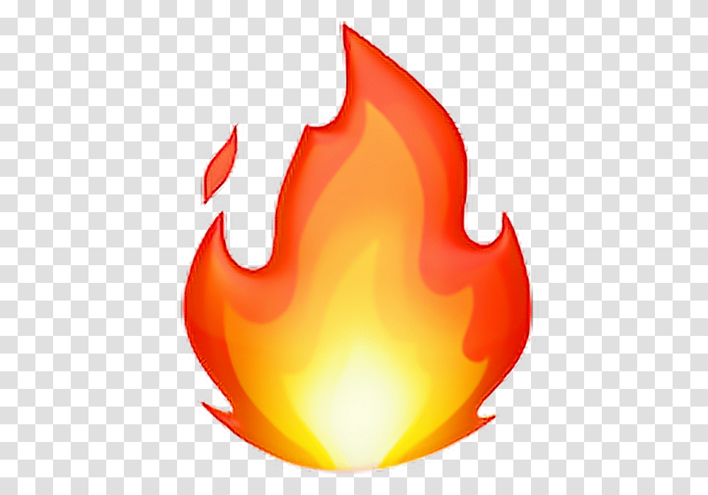 Fire Emoji Fire Flame Emoji Emoticon Iphone Iphonee, Bonfire Transparent Png
