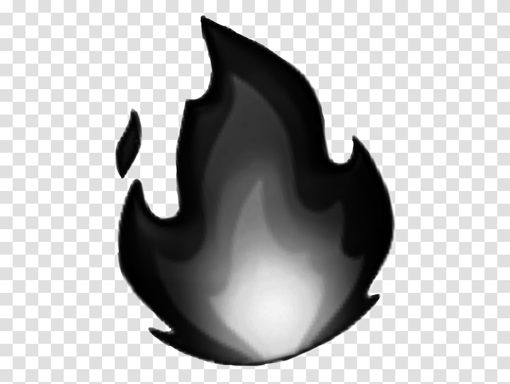 Fire Emoji Fireemoji Black Aesthetic Badass Baddie Fire Emoji Black And White, Person, Human Transparent Png