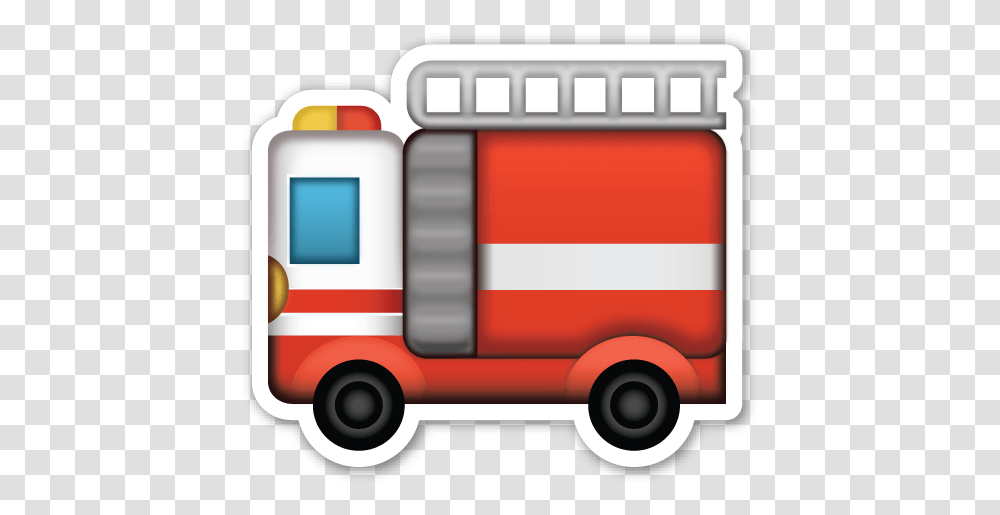 Fire Engine Fire Truck Emoji, Ambulance, Van, Vehicle, Transportation Transparent Png
