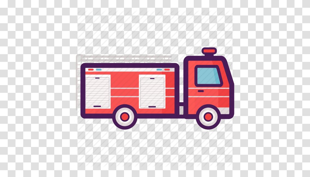 Fire Engine Fire Truck Firefighter Icon, Vehicle, Transportation, Van, Fire Department Transparent Png