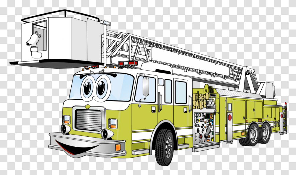 Fire Engine Hook Ladder Truck Firefighter Clip Art Firefighter Ladder Art, Fire Truck, Vehicle Transparent Png