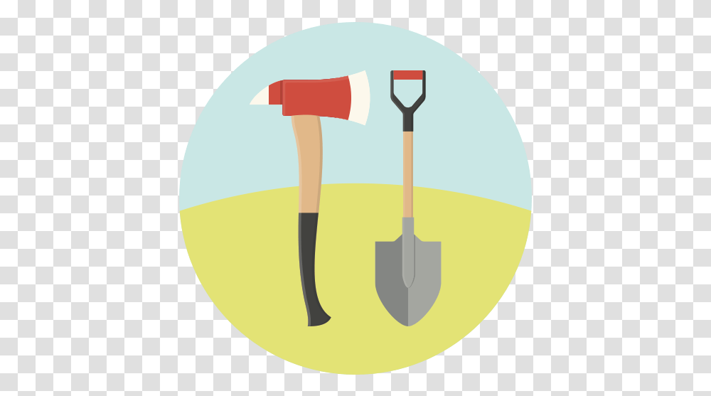 Fire Equipment Shovel Repair Tools Ax Work Icon Cleaving Axe Transparent Png