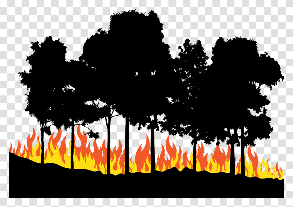 Fire Euclidean Vector Trees On Fire Clipart, Flame, Bonfire Transparent Png