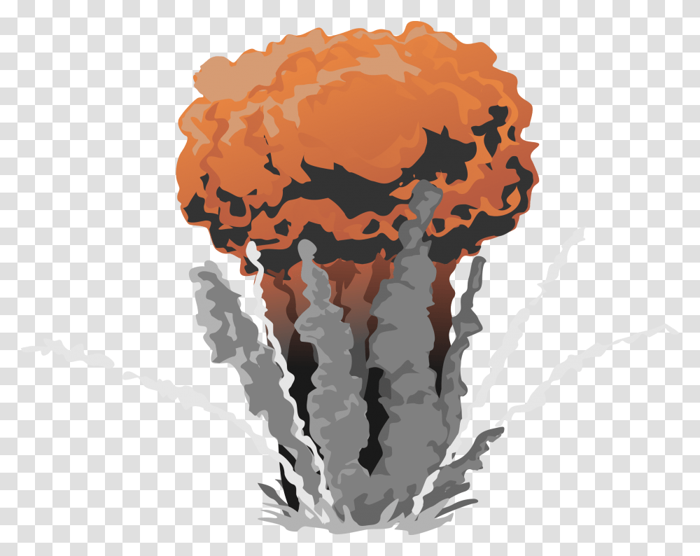 Fire Explosion With Smoke Image Purepng Free Atomic Bomb Gif, Plant, Food, Nuclear Transparent Png