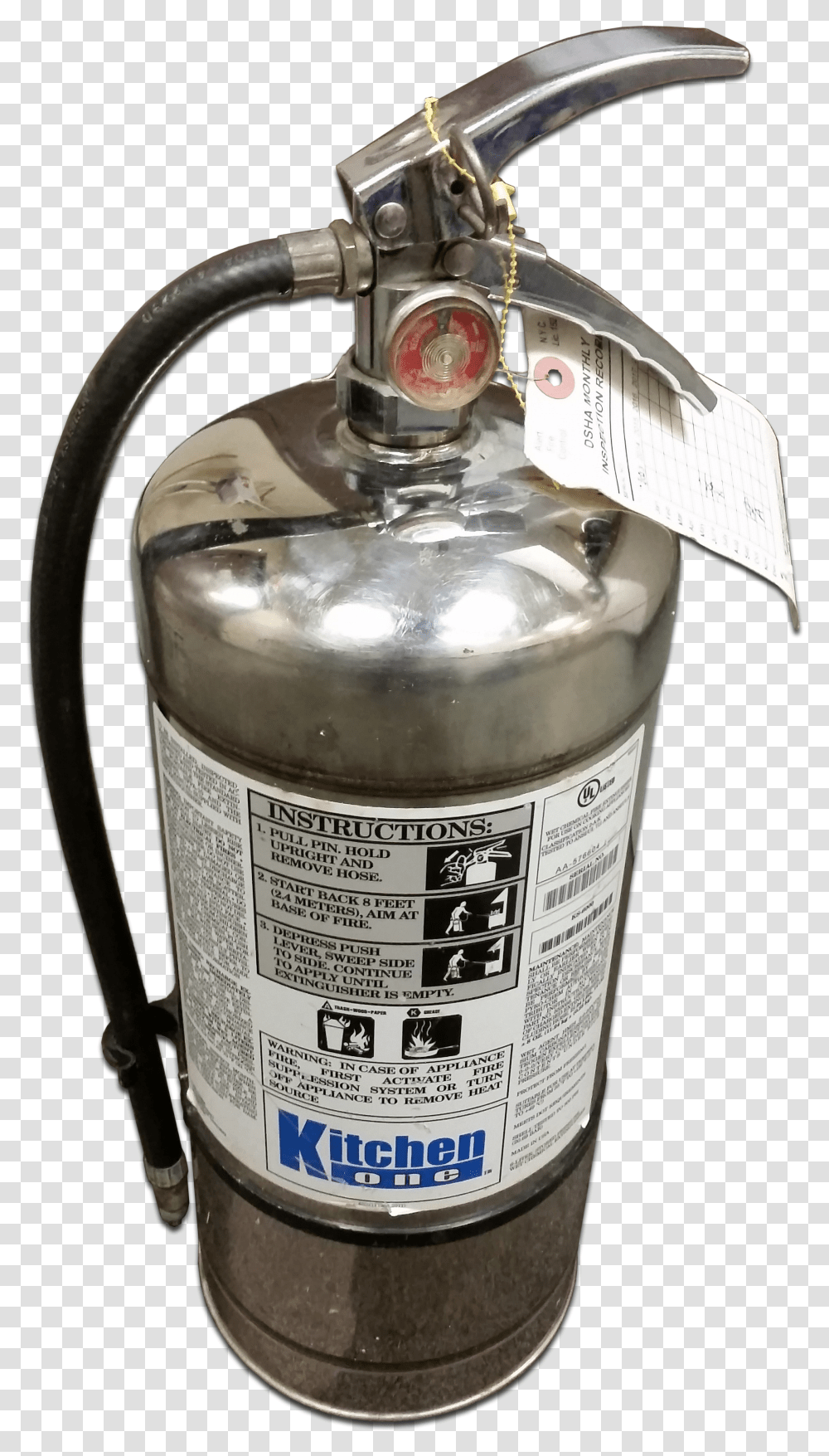 Fire Extinguisher K 6liter Cylinder Transparent Png