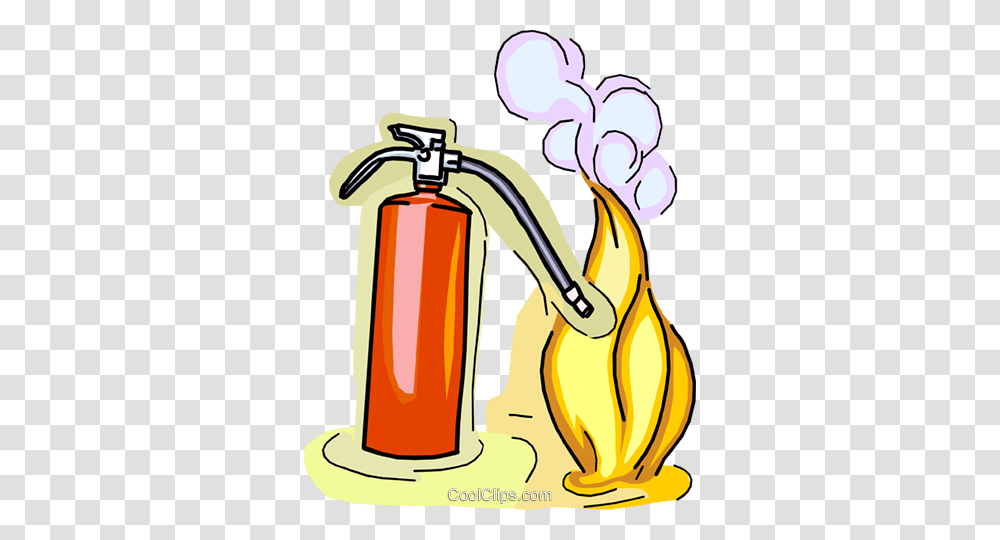 Fire Extinguisher Putting Out A Fire Royalty Free Vector Clip Art, Machine, Pump, Gas Pump, Gas Station Transparent Png