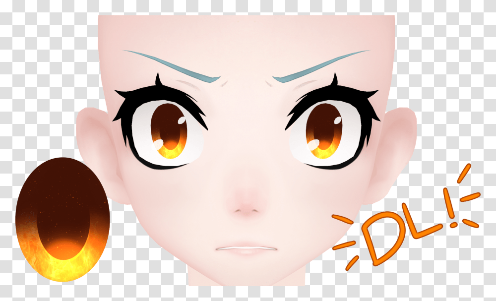 Fire Eye Texture Dl By Deidaraisdead Mmd Anime Eye Texture, Doll, Toy, Head Transparent Png