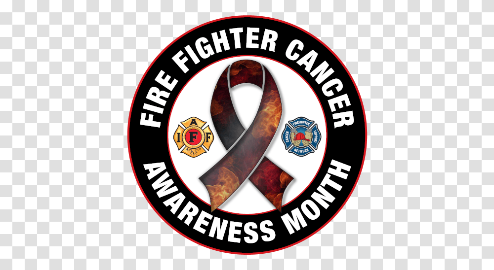 Fire Fighter Cancer Awareness Month Iaff Cancer, Logo, Symbol, Trademark, Label Transparent Png