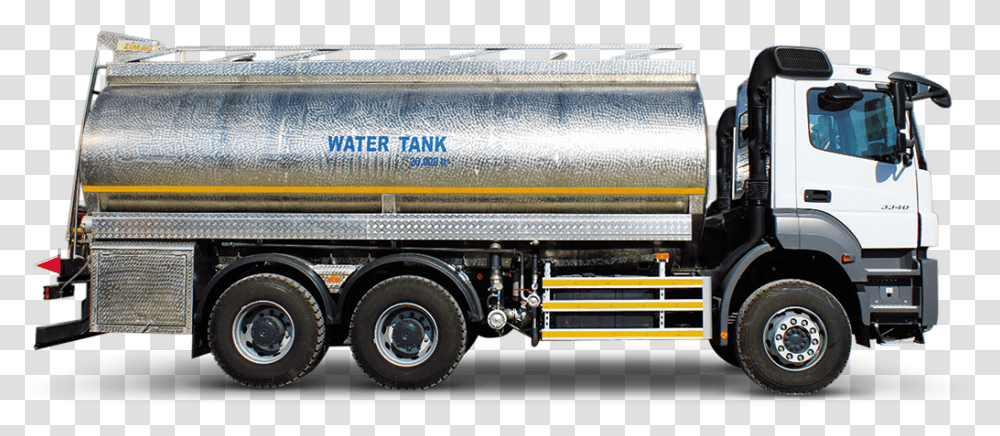 Fire Fighting Water Tanker Water Tank Truck, Vehicle, Transportation, Trailer Truck, Machine Transparent Png