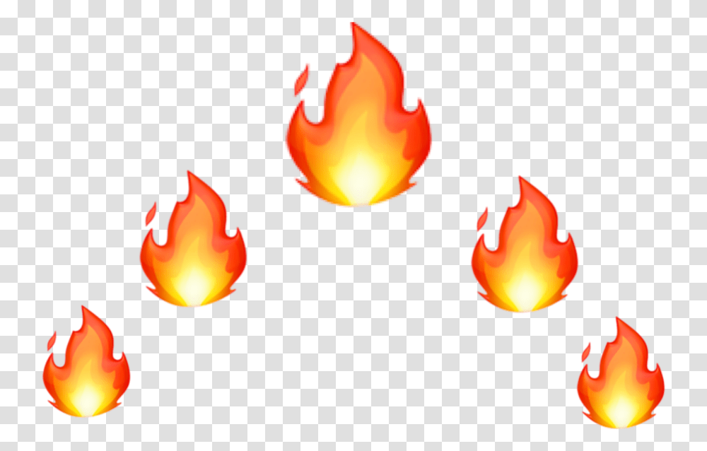 Fire Fireemoji Emoji Tumblr Crown Orange Yellow Black Air Forces, Flame Transparent Png
