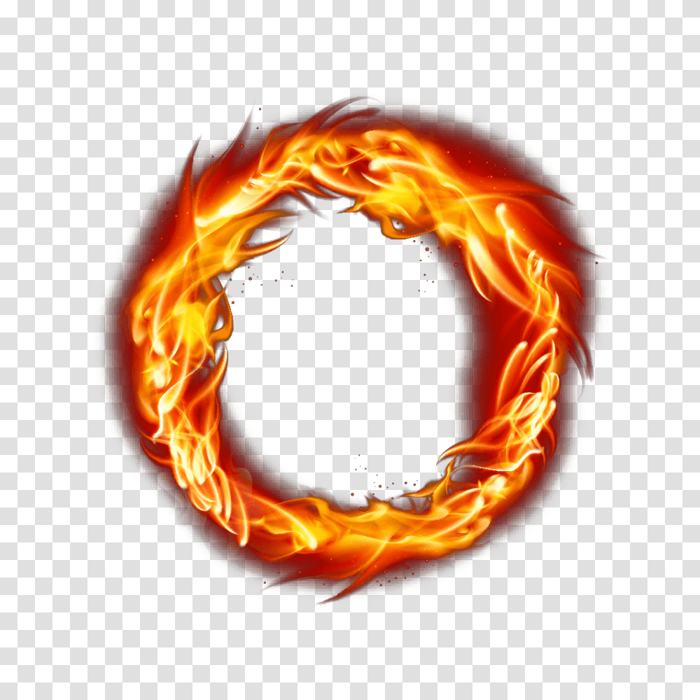 Fire Flame Circle Image Free Ring Of Fire, Bonfire, Mountain, Outdoors, Nature Transparent Png