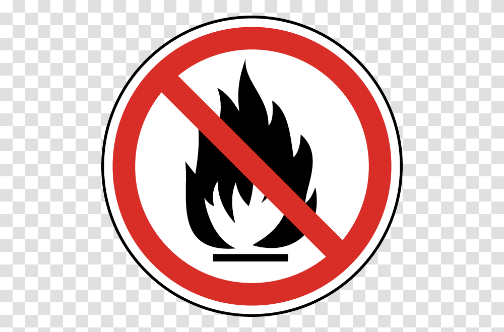 Fire Flame Label No Flammable Sign, Symbol, Road Sign, Stopsign Transparent Png