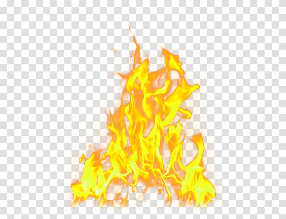 Fire Flame Light Fireplace Fire, Bonfire Transparent Png