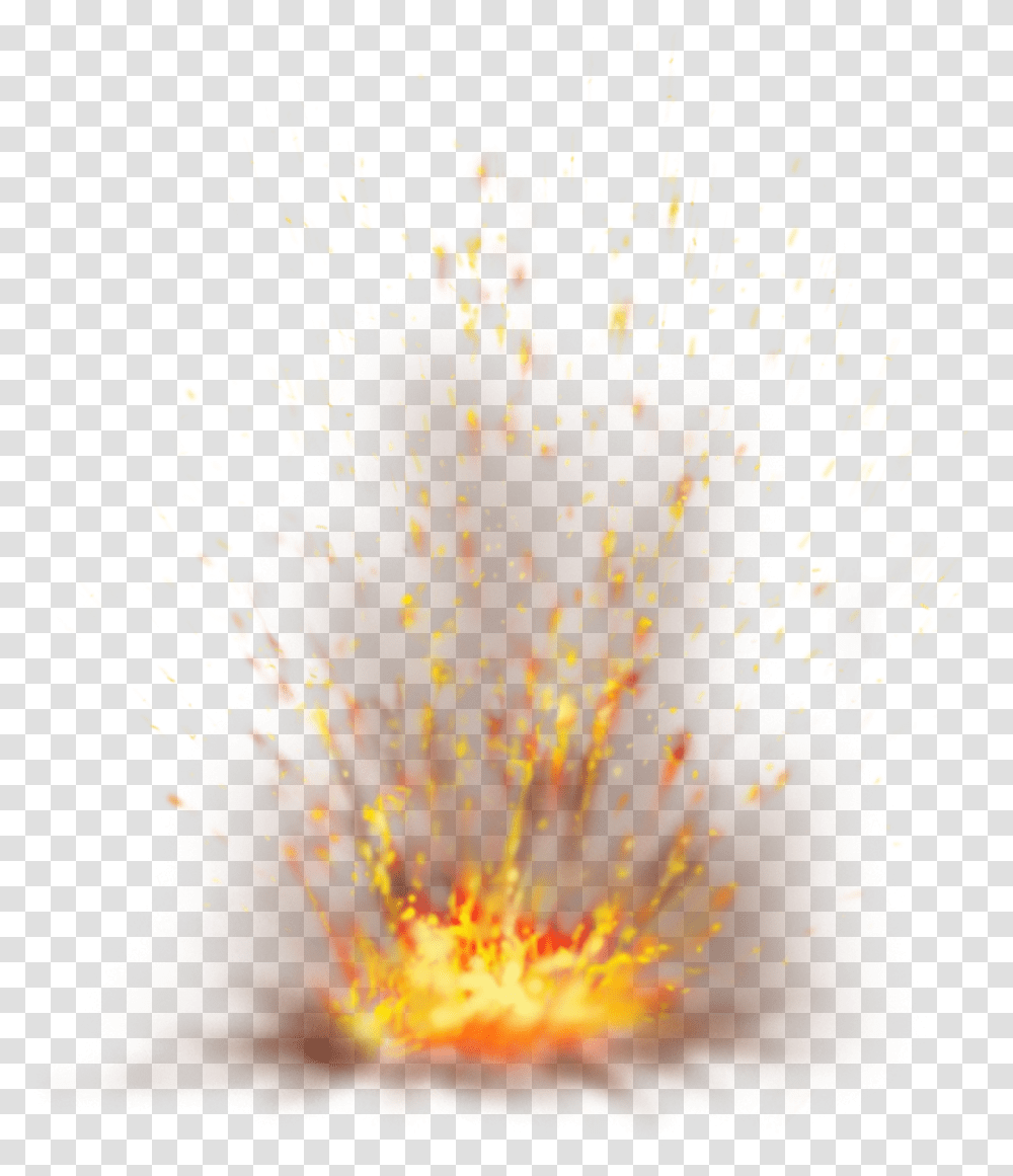 Fire Flame Sparkling Ground Explosion Image Fire Sparks Gif, Nature, Outdoors, Mountain, Volcano Transparent Png