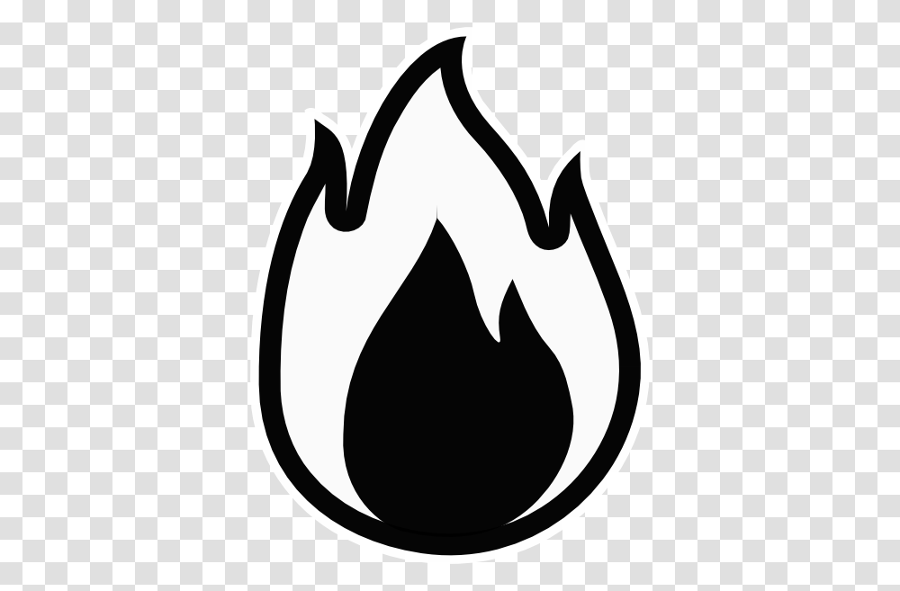 Fire Flames Clipart Black And White, Stencil, Logo, Trademark Transparent Png
