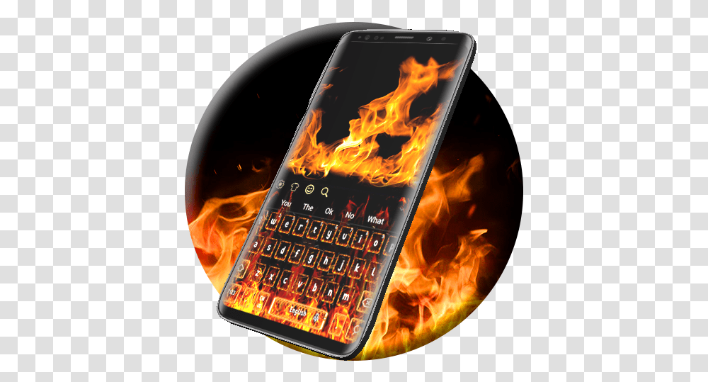 Fire Flames Keyboard Apps On Google Play Flame, Bonfire, Text, Electronics, Calendar Transparent Png