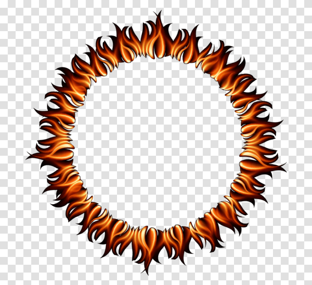 Fire Flames Ring Round Circle Circles Clipart Of Circle Border, Bonfire, Person, Human, Text Transparent Png