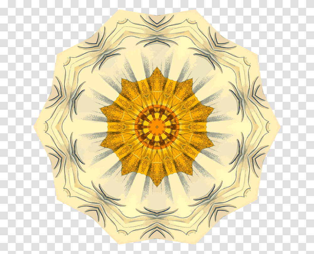 Fire Flower Motif, Pattern, Ornament, Fractal Transparent Png