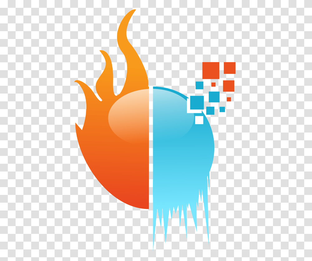 Fire Frost Tech Logo Icon Graphic Design Transparent Png