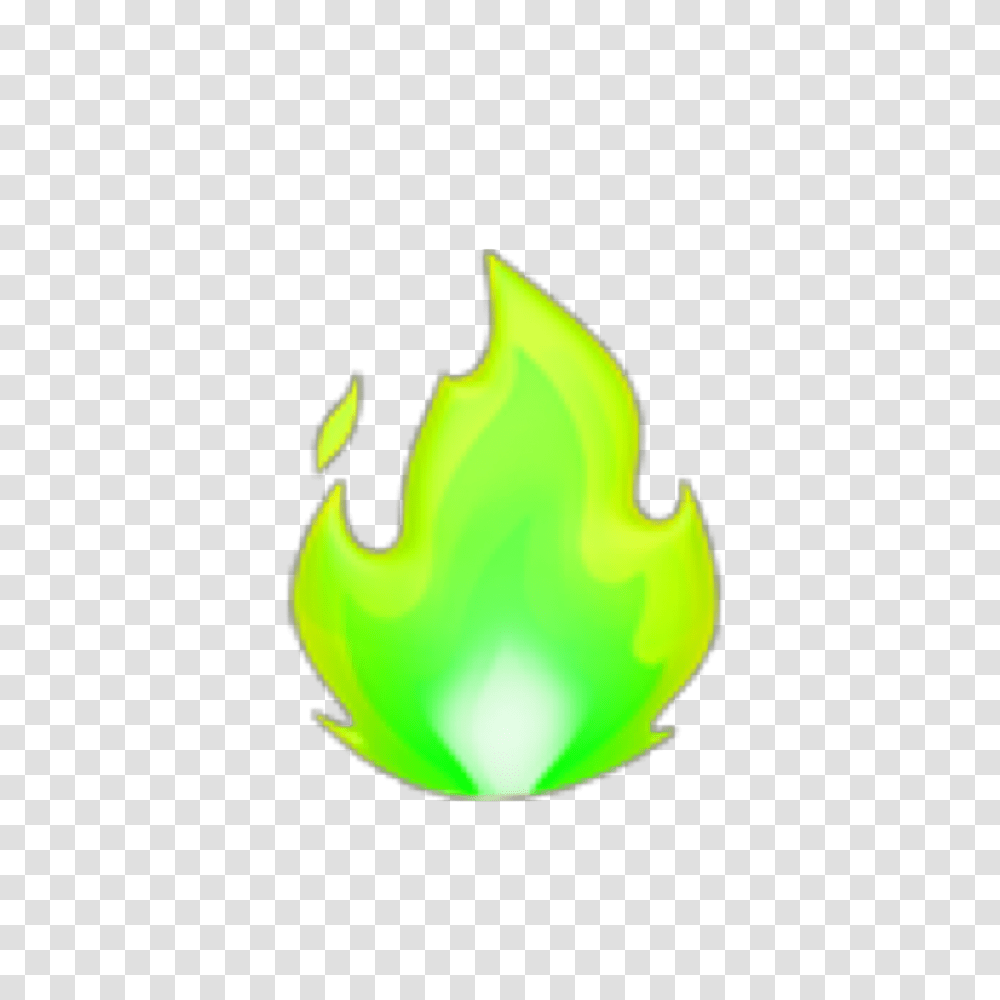 Fire Fuego Green Verde Emoji Freetoedit Darkness, Flame, Silhouette, Fish, Animal Transparent Png