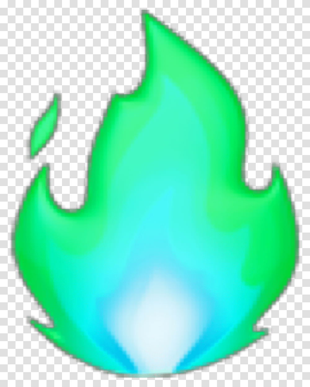 Fire Fuego Lightblue Celeste Green Verde Emoji Freetoedit Green Fire Emoji, Animal, Bird, Mammal Transparent Png
