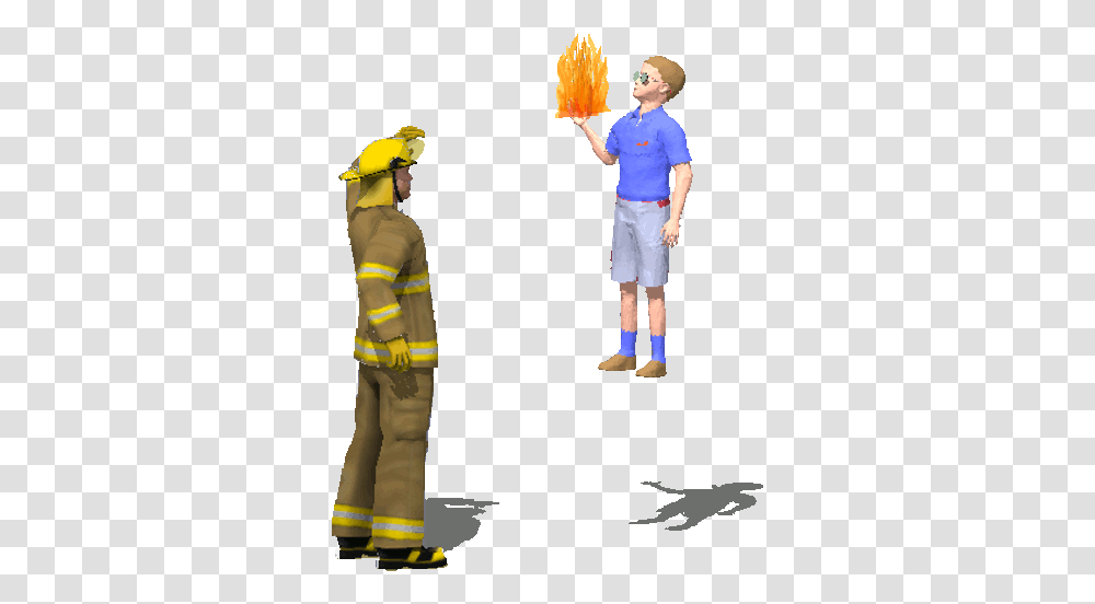 Fire Gif Flames Animated Gif With, Person, Human, Fireman, Clothing Transparent Png