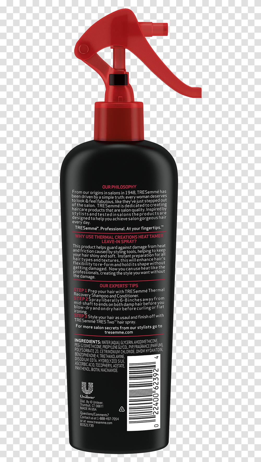 Fire Hair Tresemme Heat Protectant Ingredients, Tin, Can, Bottle, Aluminium Transparent Png