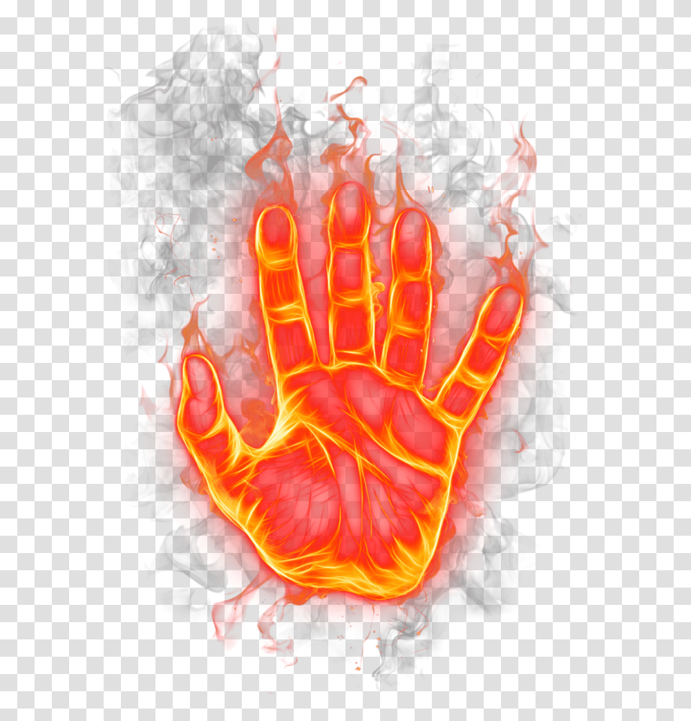 Fire Hand Effect, Flame, Light, Painting Transparent Png