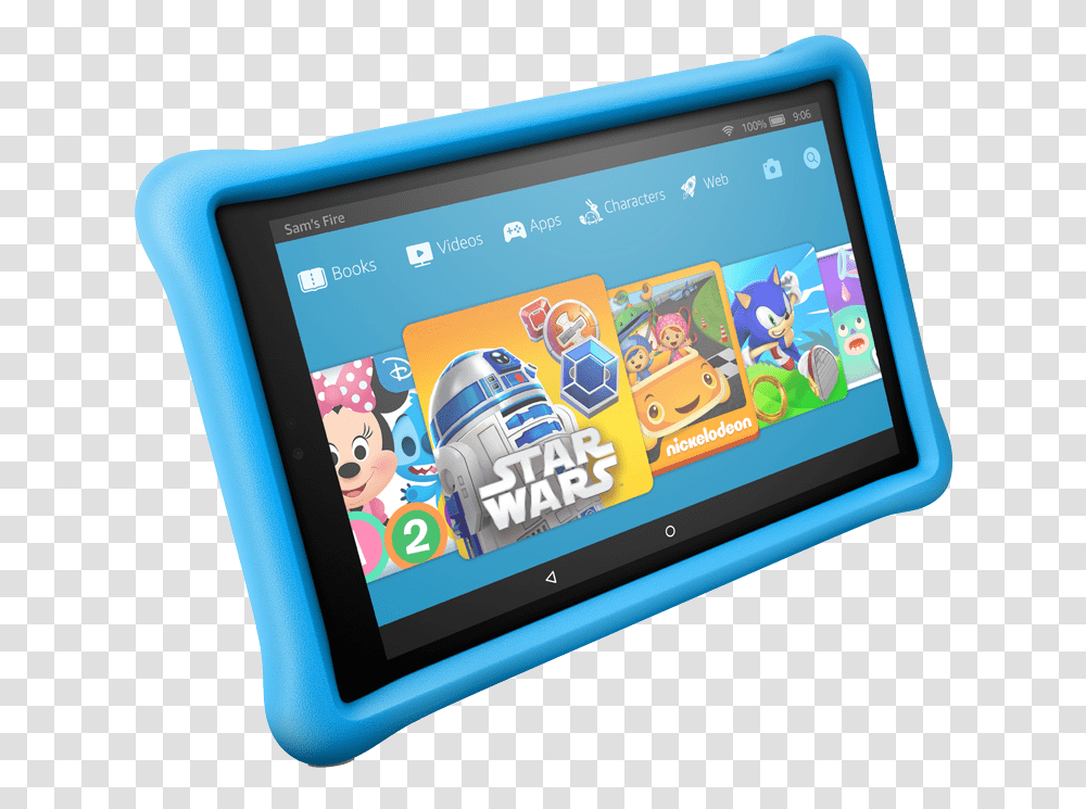 Fire Hd 10 Kids Edition Tablet, Tablet Computer, Electronics, Cushion, Surface Computer Transparent Png