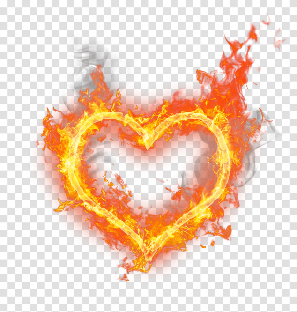 Fire Heart Fire Heart No Background, Bonfire, Flame, Light, Flare Transparent Png