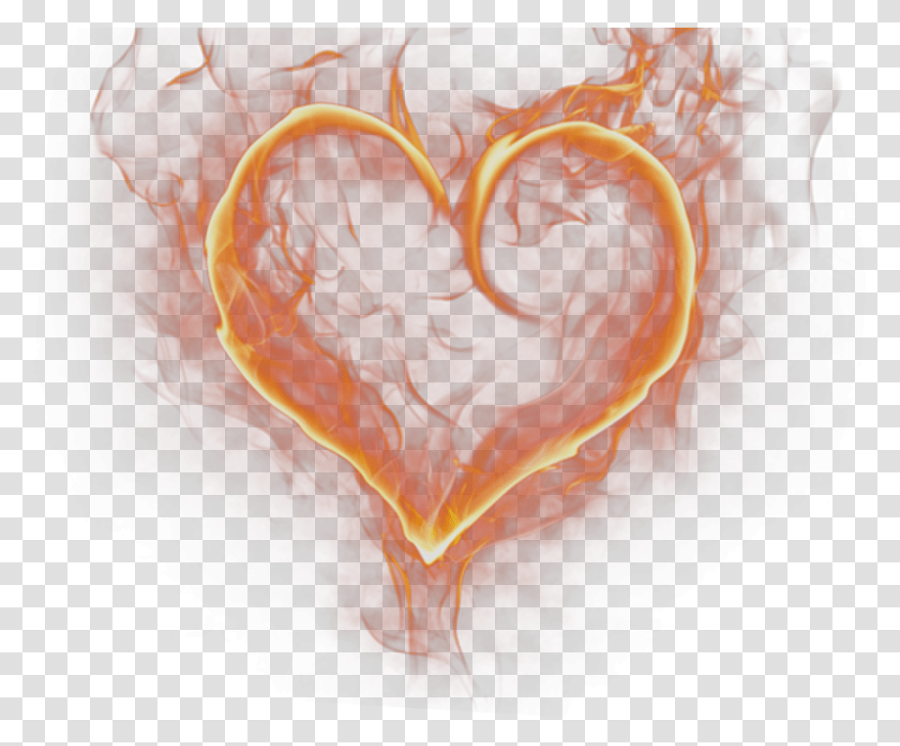 Fire Heart Manipulation Editing Fire Heart, Flame, Pattern, Rose, Flower Transparent Png