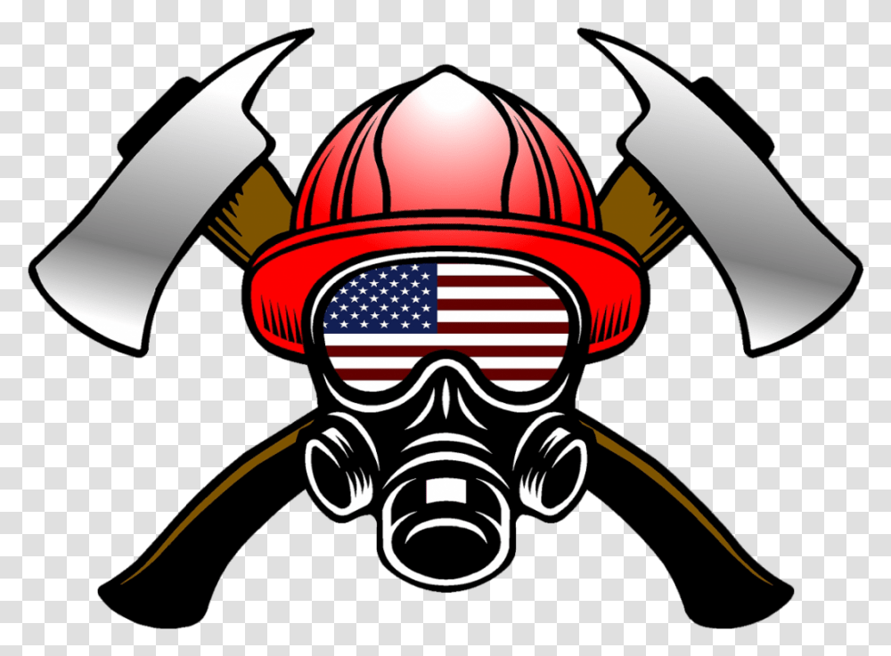 Fire Helmet Flag Decals Fire Helmet Decals, Apparel, Fireman Transparent Png
