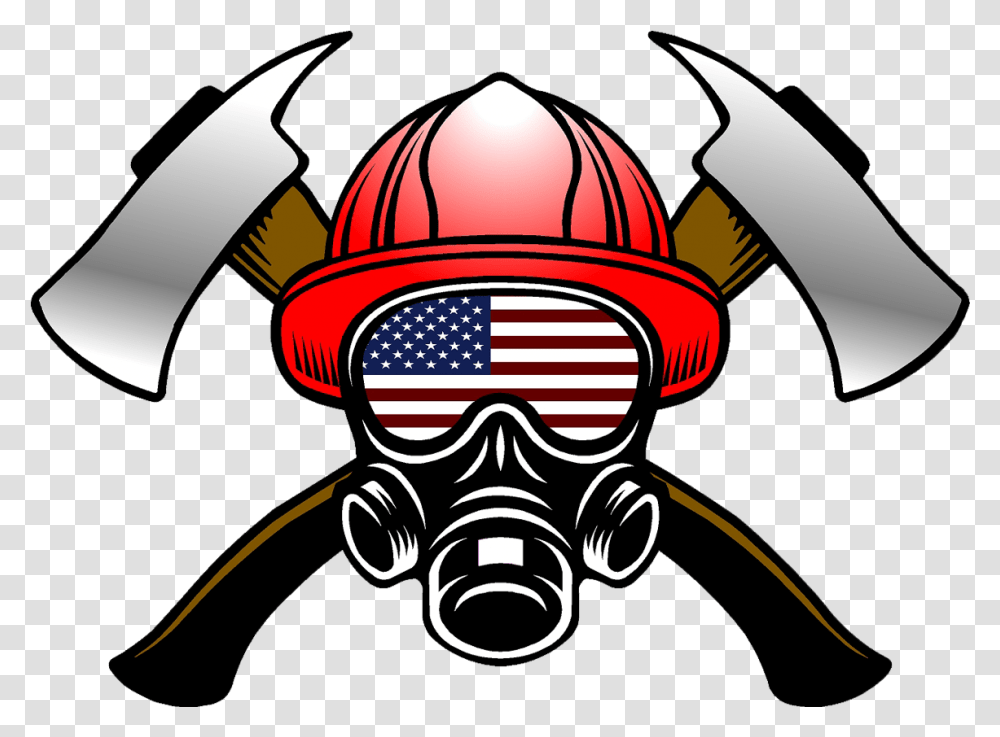 Fire Helmet Flag Decals Firefighter, Clothing, Apparel, Fireman, Blow Dryer Transparent Png