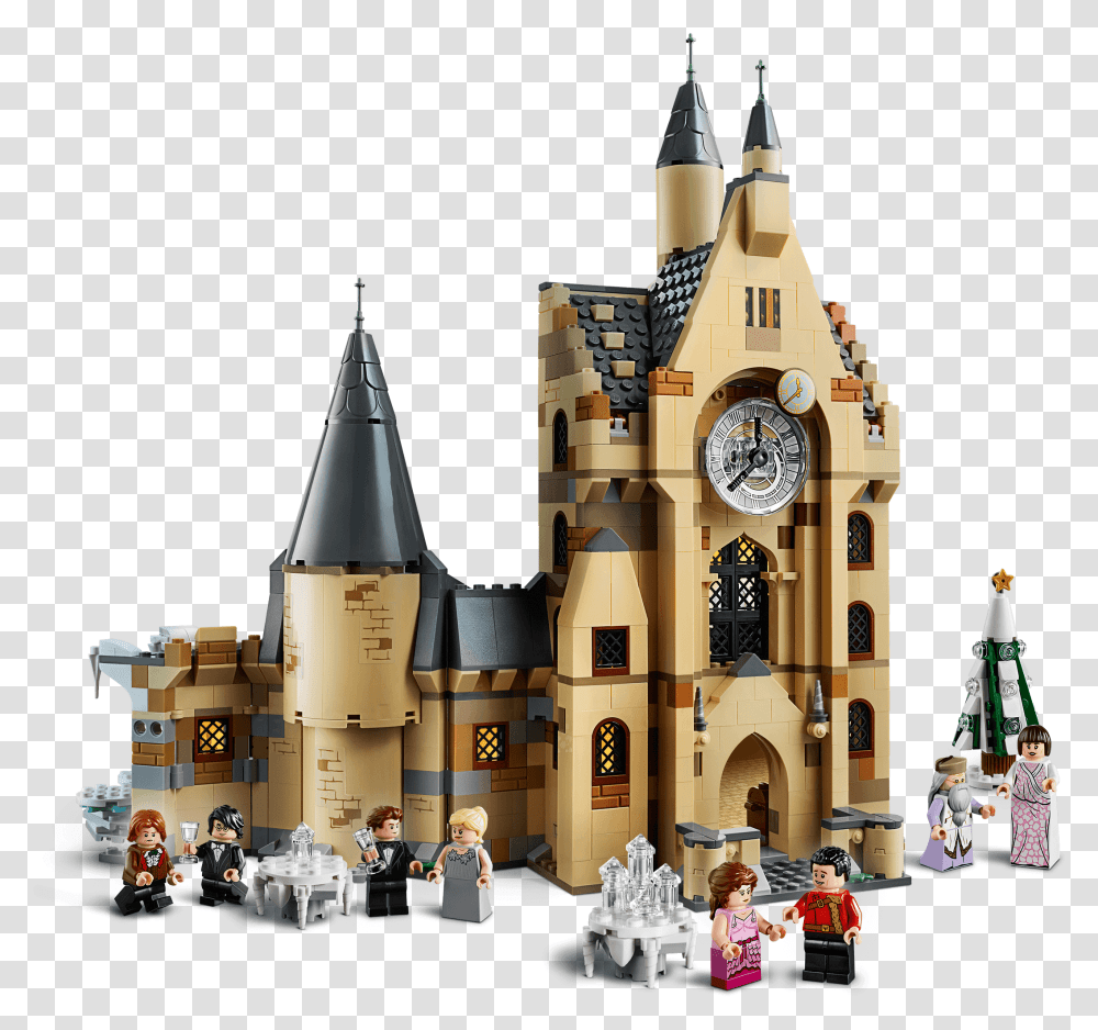 Fire Hogwarts Castle Clock Tower 75948 Lego Harry Clock Tower, Spire, Architecture, Building, Person Transparent Png