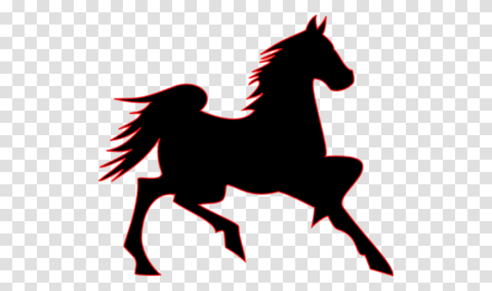 Fire Horse Large Size, Silhouette, Axe, Tool, Mammal Transparent Png