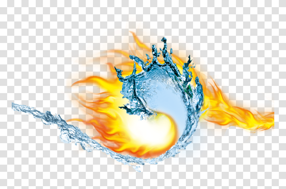 Fire Ice Hot Psd Official Psds Fire And Ice White Background, Ornament, Pattern, Fractal, Sphere Transparent Png