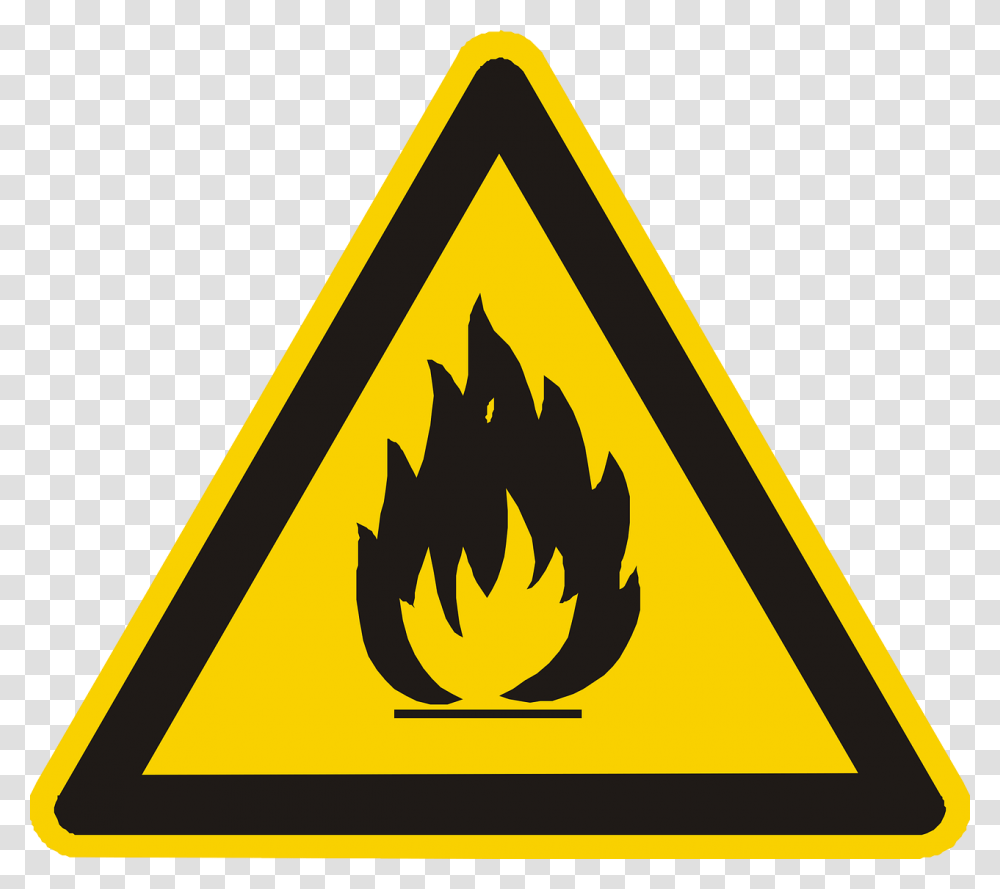 Fire Icon, Triangle, Sign, Road Sign Transparent Png