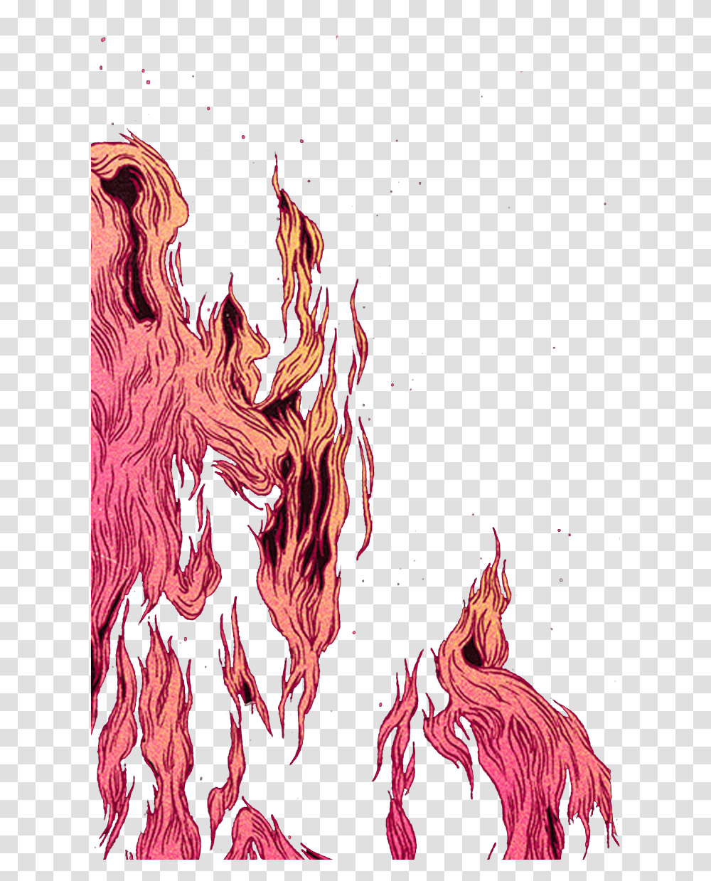 Fire Illustration, Flame, Person, Human, Bonfire Transparent Png
