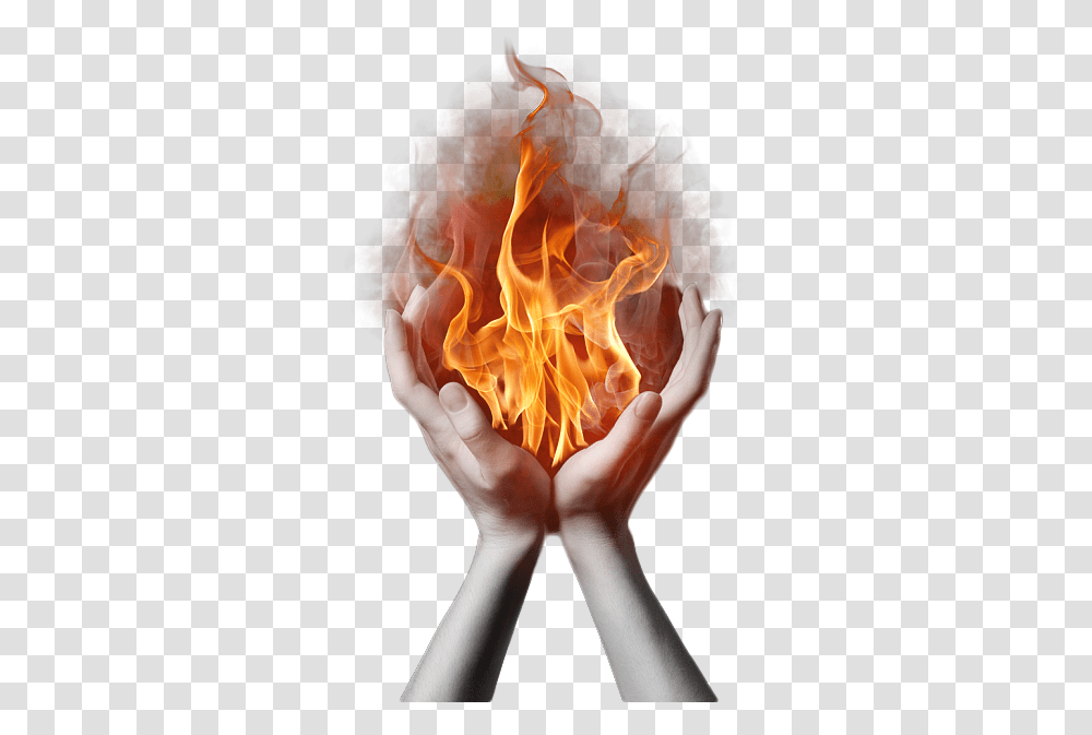 Fire In Hands, Flame, Person, Human, Bonfire Transparent Png