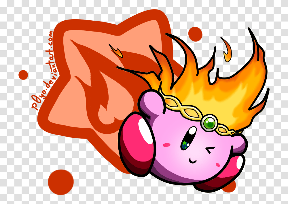 Fire Kirby Fanart, Flame, Food Transparent Png