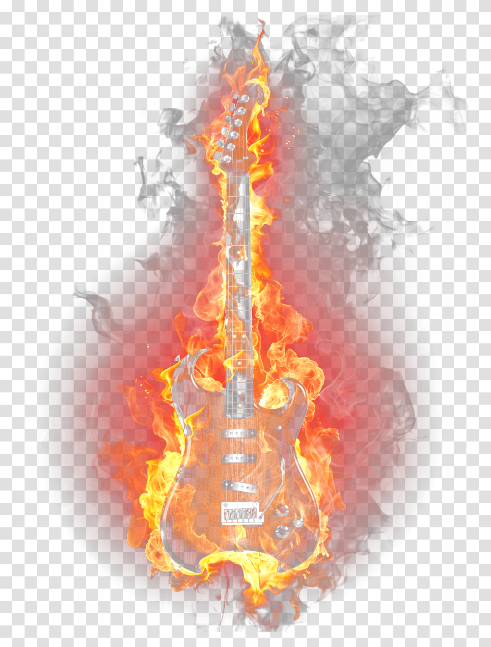 Fire Light Flame Guitar Burning Download Free Clipart Transparent Png