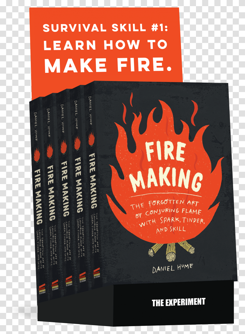 Fire Makingdisplay The Experiment Fire Making Daniel Hume, Book, Novel, Paper Transparent Png